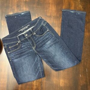 American Eagle Dark kick boot jeans sz 12 long